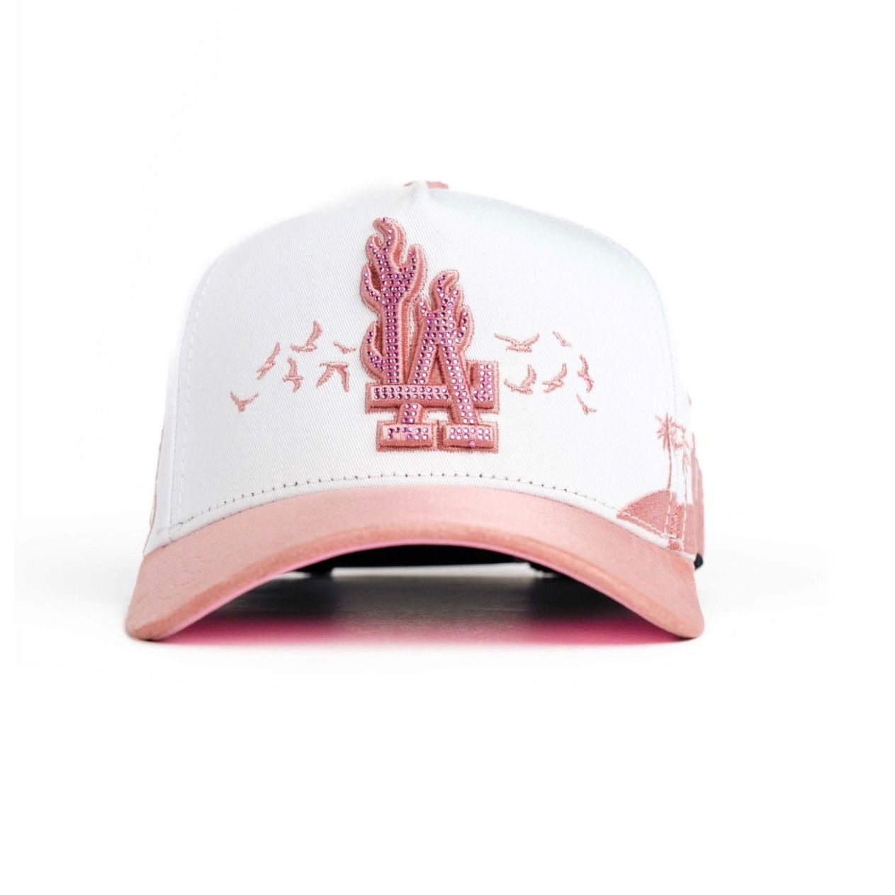 LA Flames White Pink