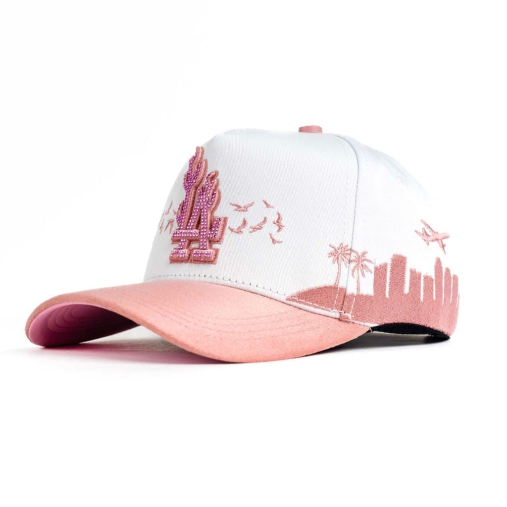 LA Flames White Pink