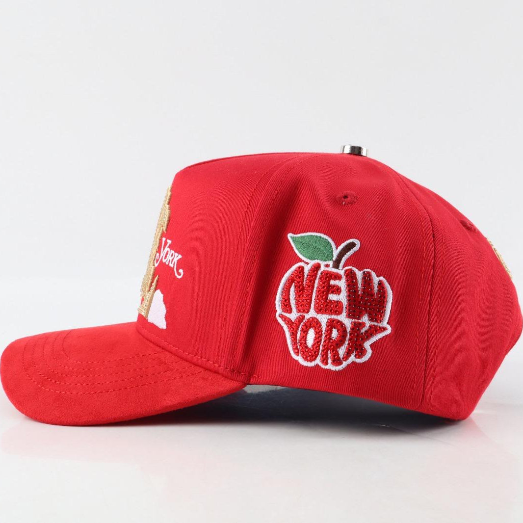 New York City Red Premium Adjustable Cap