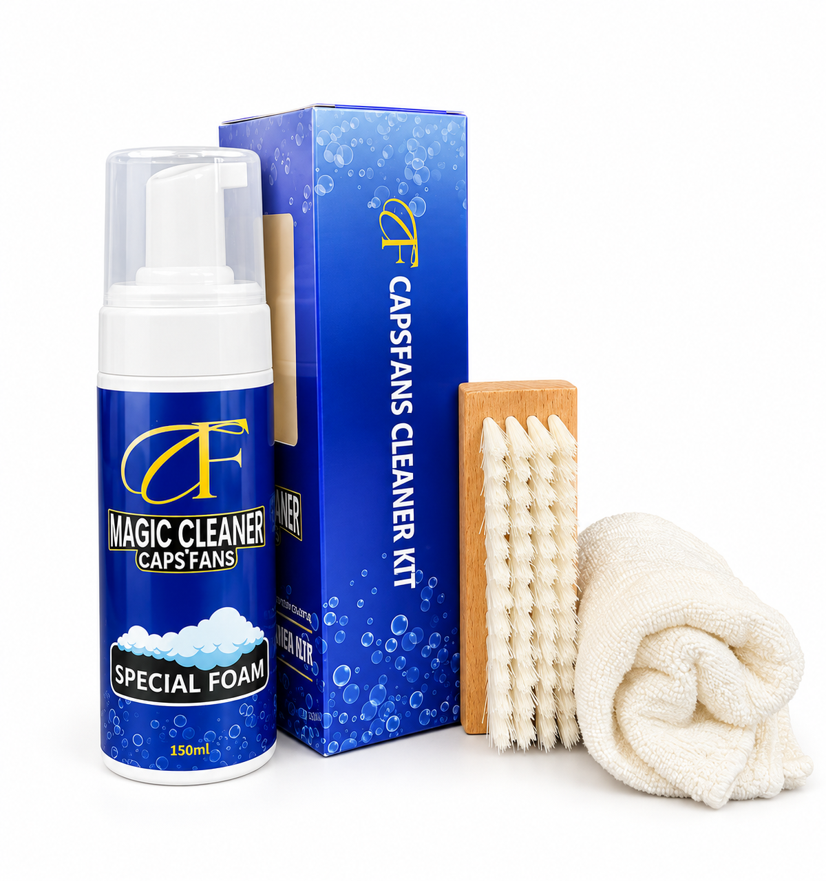 Hat Cleaning Kit  Foaming Cleaner, Brush & Microfiber Towel