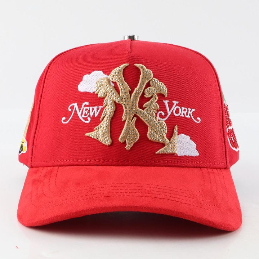 New York City Red Premium Adjustable Cap