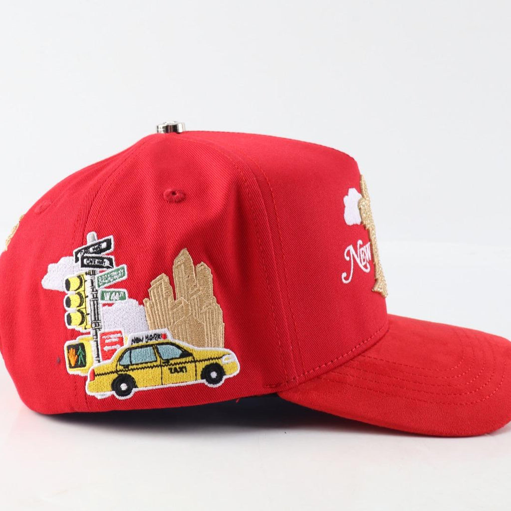 New York City Red Premium Adjustable Cap